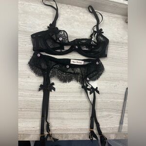 FINAL SALE - Agent Provocateur bra and garter